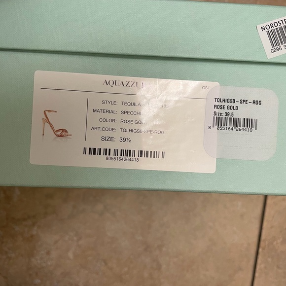 Aquazzura Metallic Gold Sandals - Picture 4 of 4